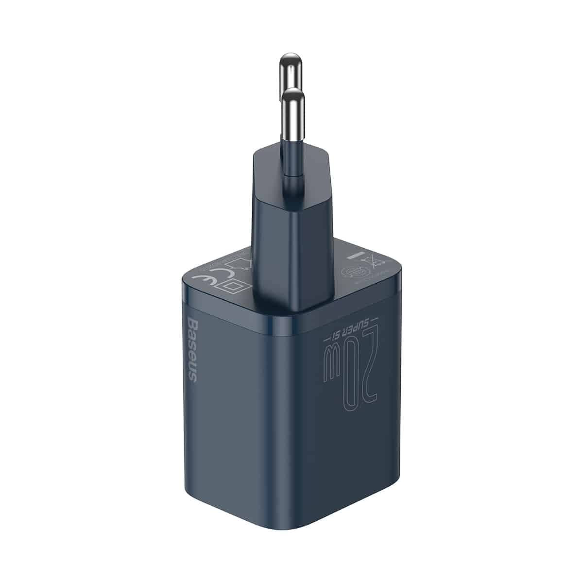 Baseus Super Si Quick Charger 1C 20W CN Sets Blue With Baseus Simple Wisdom Data Cable Type-C to iP 1m Blue Baseus Super Si Quick Charger 1C 20W CN Sets Blue With Baseus Simple Wisdom Data Cable Type-C to iP 1m Blue